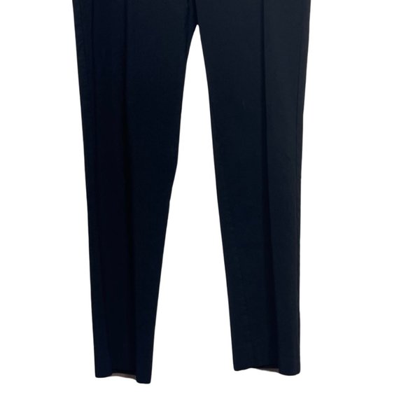 WHITE HOUSE BLACK MARKET | Black Stretchy Flat Front Slim Crop Pants | Size 8S - Picture 2 of 9
